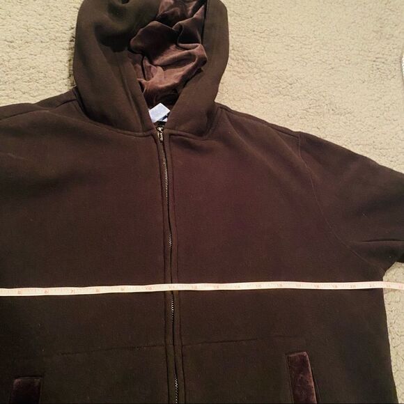 Pacer Black Hooded Zip Up Jacket Size PL - Picture 8 of 9